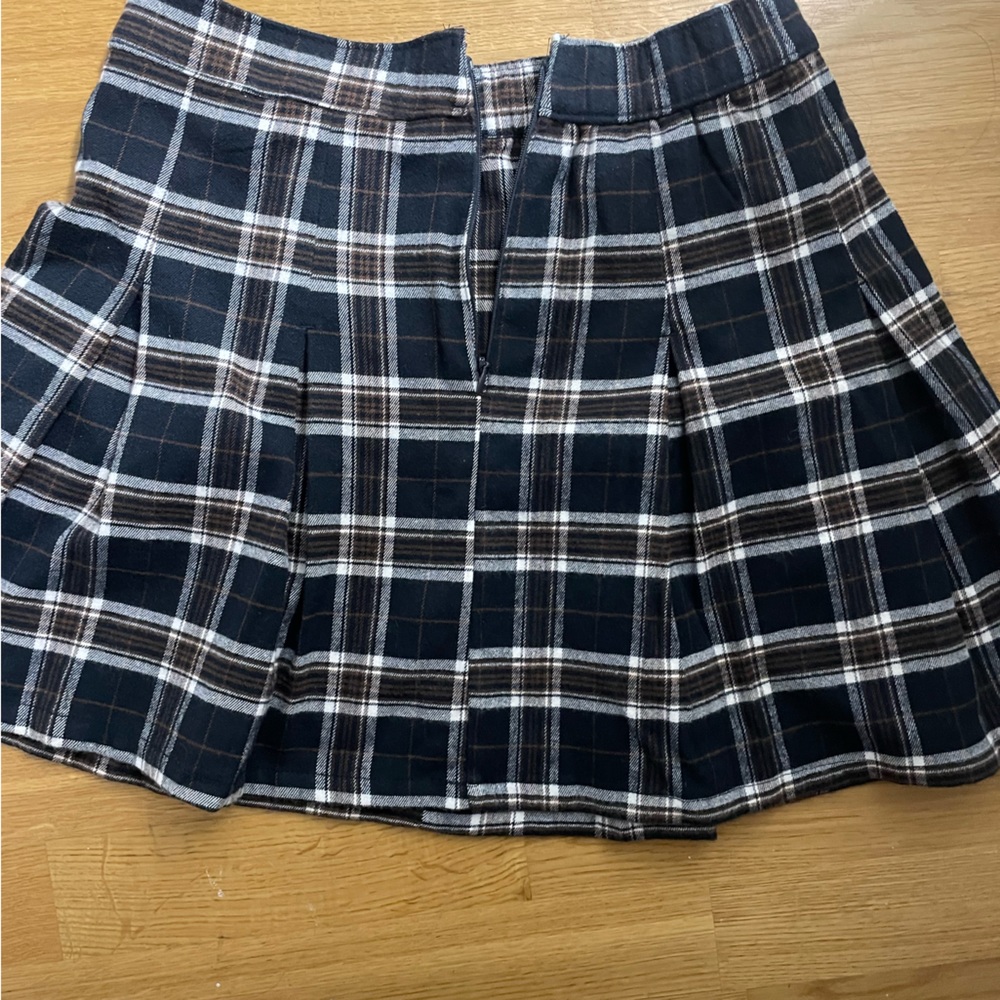Hollister plaid wool skirt